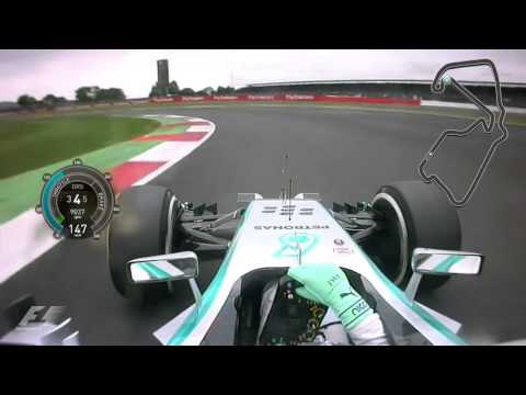 F1 British GP 2014, Nico Rosberg pole lap