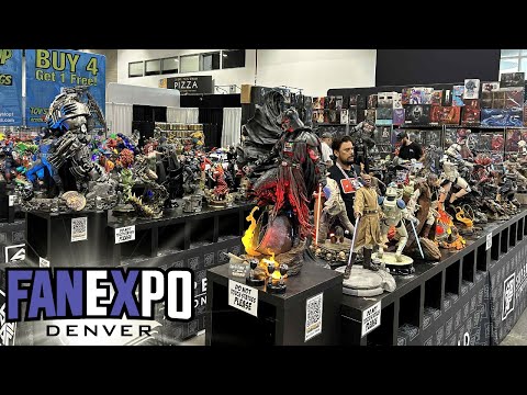 MASSIVE Statue Booth Tour at Fan Expo Denver Comic Con 2025!