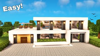 How To Make Modern House 🏡 In Minecraft