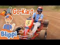 Blippi Explores A Go Kart Vehicle Videos For Kids Educational Videos For Kids
