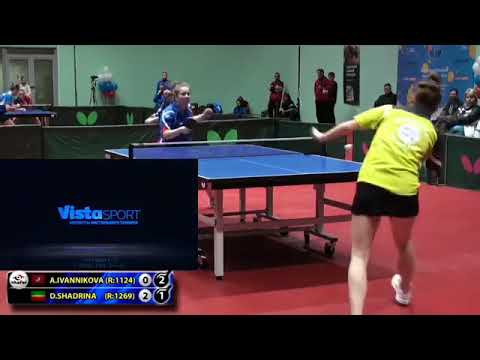 ИСПАНСКАЯ ЗАЩИТА 2.IVANNIKOVA - SHADRINA RUSSIAN Team Championship #tabletennis #настольныйтеннис