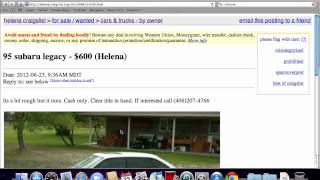 Craigslist Helena MT Used Cars and Trucks - For Sale by Owner Options Under $1000