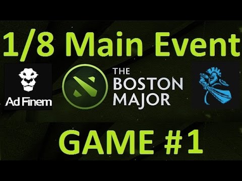AD Finem vs NewBee .Game#1. 1/8 final match. Dota 2:The Boston Major| CaspeRRR & 4ce [RUS]