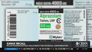 Xanax Recalled For Possible Contamination