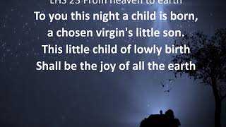 From heaven above to earth I come  (Martin Luther) contemporary Christmas Carol with lyrics