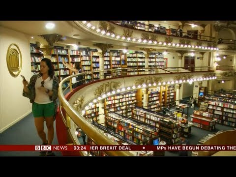 Grand Splendid at 100 now a most beautiful book shop (Argentina) - BBC News - 10th January 2019