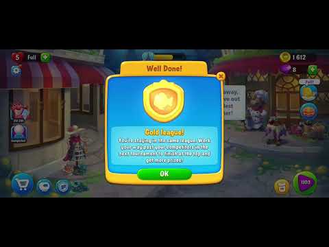 Fishdom gameplay level 1102 Hot Spring scene