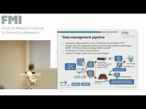 Katrin Volkmann at the FMI and eulife Big Microscopy Data Management Workshop