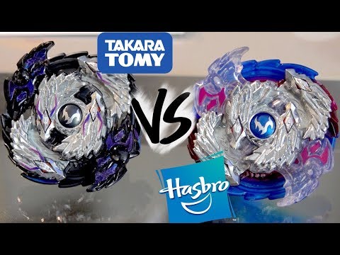 HASBRO VS TAKARA TOMY: Nightmare Longinus .Ds VS Nightmare Luinor L3 .Ds - Beyblade Burst God