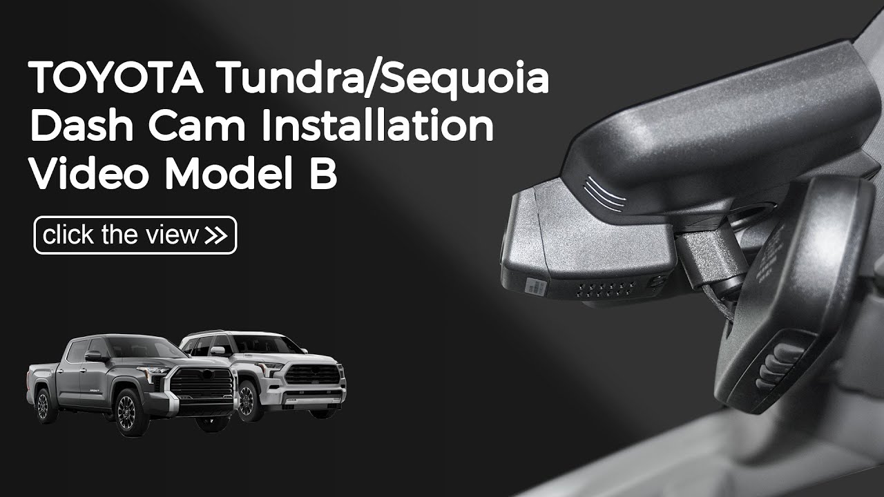 Dash Cam 039X(Model B)forToyota Tundra/SequoiaTundra 2022-2026 XK70 Gen3&Sequoia 2023-2026 XK80 Gen3