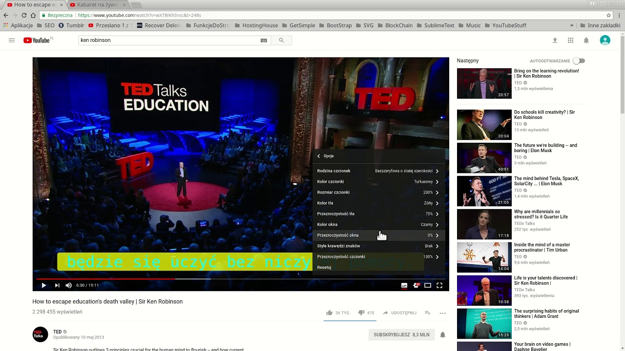 Jak włączyć polskie napisy do filmu na YouTube