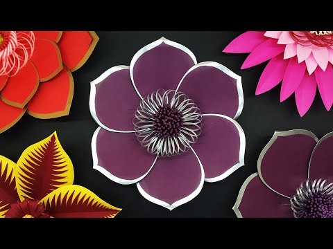 How to Make Beautiful Paper Flower for Wedding Backdrop | DIY Giant Flowers