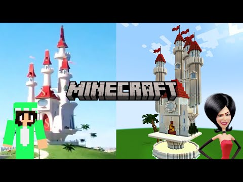 Building Scarlet Overkill's castle from Minions in Minecraft