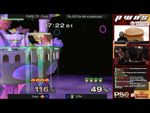PWNS 29 - Melee - Pools - Kaho (Sheik) vs DMW (Marth)