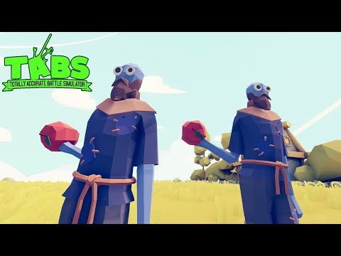 2 Apple Thrower(Wheelbarrow crew) vs Every Unit + Bonus - TABS MODDED Unit Possession Update