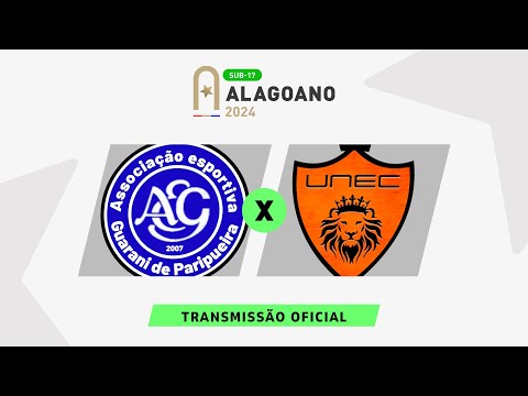 Guarani de Paripueira x UNEC - ALAGOANO SUB 17 - 6ª RODADA