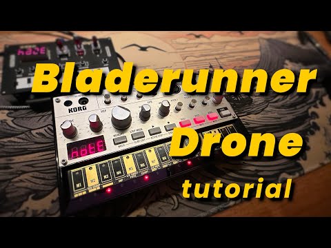 Blade Runner Drone tutorial for Korg volca bass and NTS-1 effects / no talking / Dune drone
