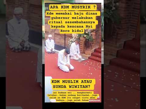 Apa kdm musyrik? ritual kdm kok nyembah kereta kencana nyi roro kidul #kdm #kangdedi #dedimulyadi