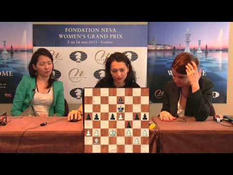 Press Conference Round 7: Tuvshintugs Batchimeg (MGL) - Alexandra Kosteniuk (RUS)