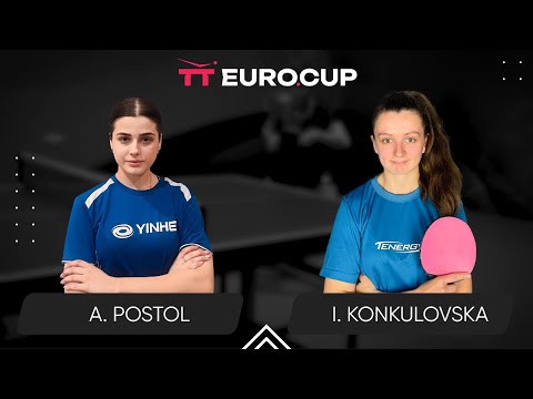19:15 Anastasiia Postol - Iryna Konkulovska 07.04.2024 TT Euro.Cup Ukraine Master. TABLE 3