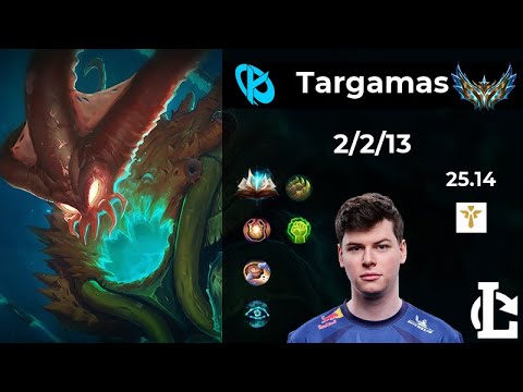 Thresh SUPPORT - KC Targamas | Patch 25.14 EUW Challenger