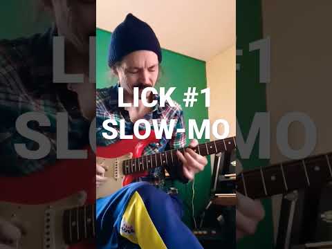 LICK #1 Slow-Mo : E minor pentatonic blues lick