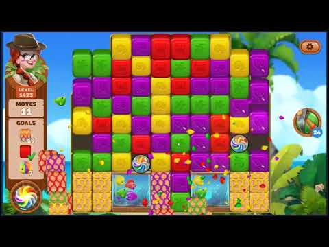 Lost Island Blast Adventure Level 1423 - NO BOOSTERS 🏝️ | SKILLGAMING ✔️