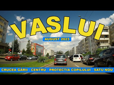 Drumul Vaslui - Satu Nou in august 2023 video 4k