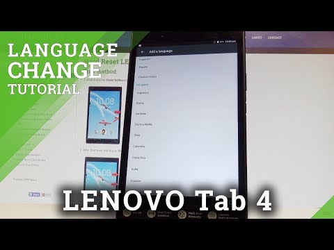 How to Change Language on LENOVO Tab 4 LTE - Set Up Language |HardReset.Info