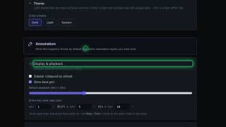 44. Display & playback defaults