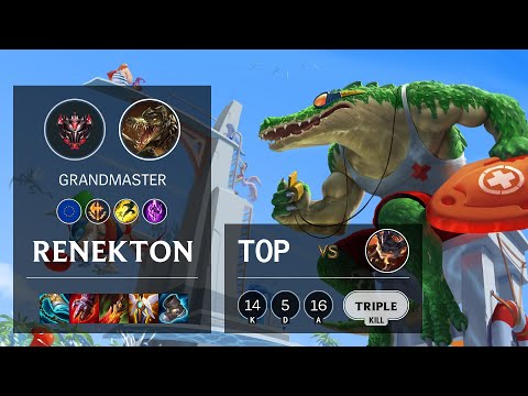 Renekton Top vs Rumble - EUW Grandmaster Patch 11.8