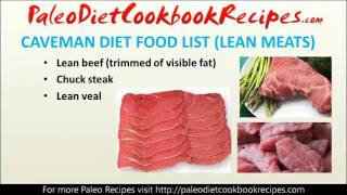 Caveman Diet Food List Lean Meats