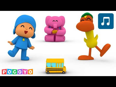 🚌 LAS RUEDAS DEL AUTOBÚS 🤩  + Otras Canciones infantiles ✨ [ 10 minutos ] Pocoyo - Canciones