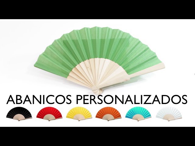 Vídeo relacionado con Abanico de Mujer Personalizado de Madera y Tela - Nombre Grabado con Frase - Ideal para Bodas, Eventos y Regalos - Ligero y Elegante - Con Caja Individual - 42,5 x 23 cm - Material Resistente