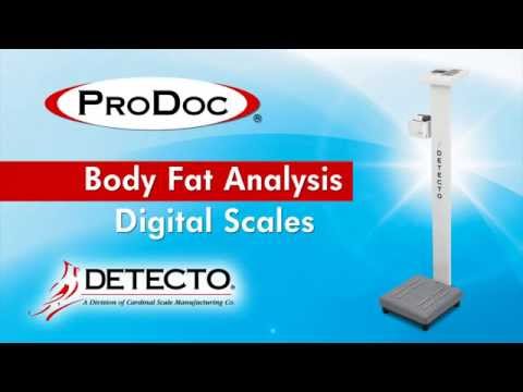 Detecto ProDoc Body Fat Analysis Physician Scale