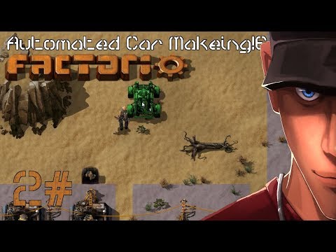 Factorio Automated Car production! - Small expanding the work camp | Let's Play Factorio Part 2