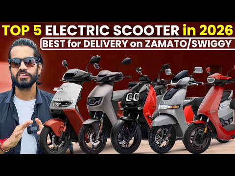 TOP 5 ELECTRIC SCOOTER IN 2026 for DELIVERY | ZOMATO,SWIGGY के लिए एक BEST EV | ATHER VIDA CHETAK..