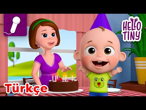 Mutlu Yıllar Bebek KARAOKE | Bebekler için şarkılar | Hello Tiny Türkçe