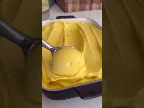 Sorvete de manga saud&aacute;vel #receitas #receitasbasicasfit #receita