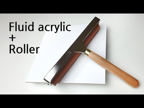 (389) Roller & Film | Coral under the sea | Fluid Acrylic Pouring for beginners | Designer Gemma77