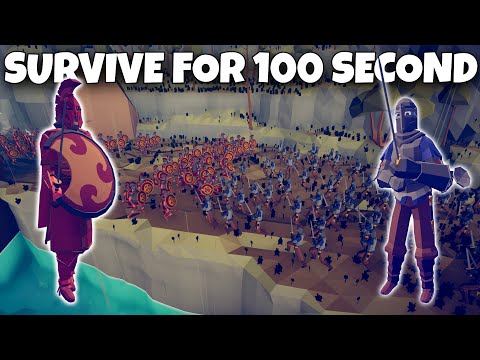 CAN SPARTANS SURVIVE FOR 100 SECOND FROM MASSIVE ARMY? - Totally Accurate Battle Simulator TABS