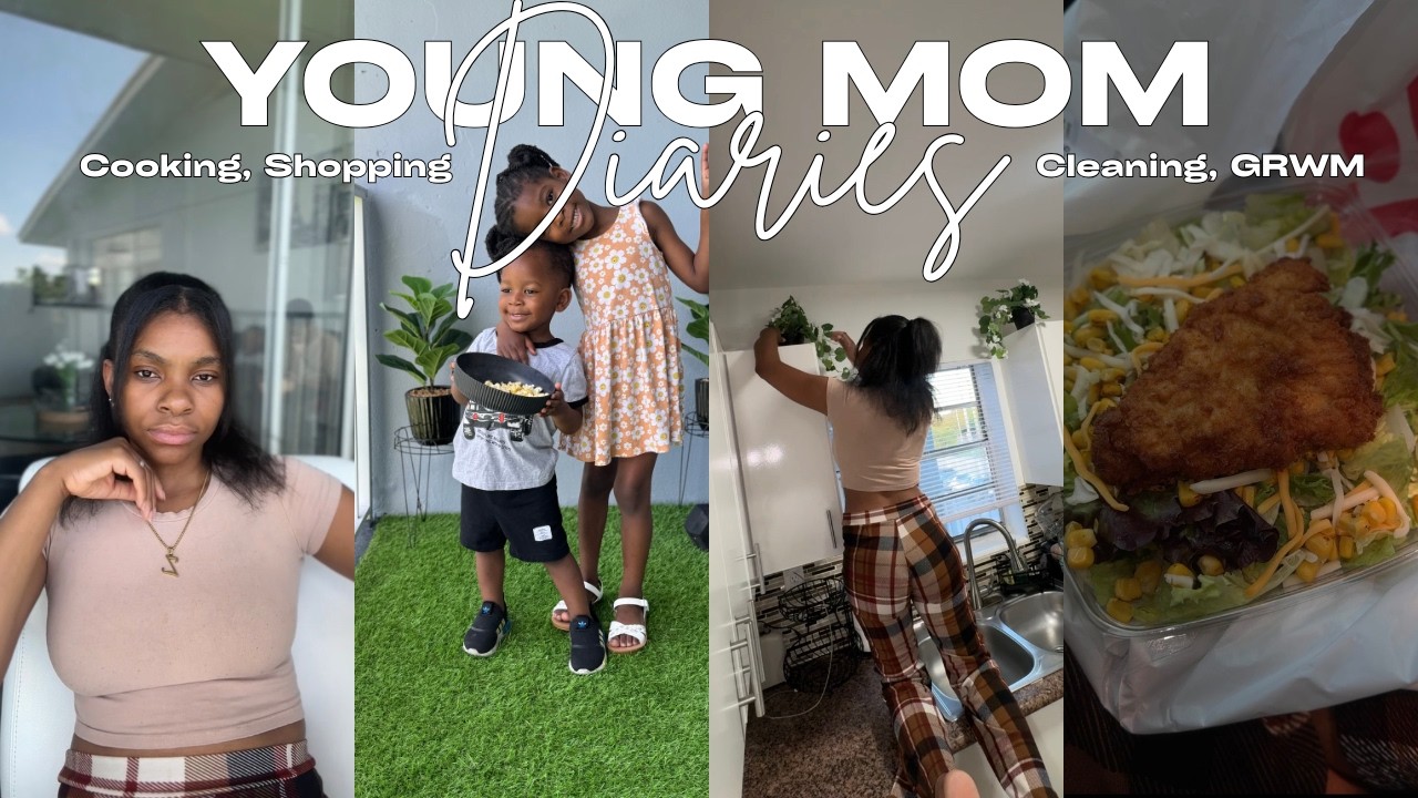 VLOG: A few Days in the Life of a Young Mom of 3 & Wife | GRWM for Work, Cooking, Shopping, etc.. 🎀