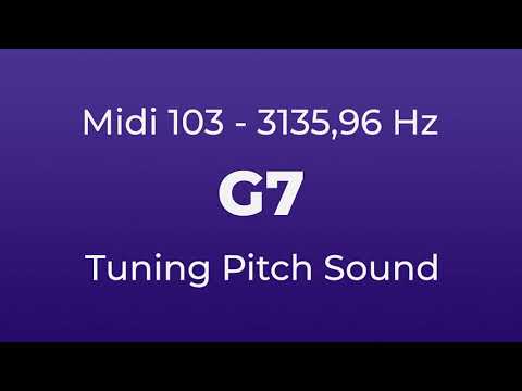 G7 Tuning Pitch | 3135,96 Hz | Midi Key 103