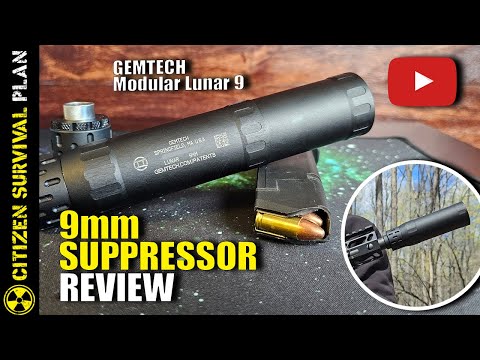 GEMTECH Modular Lunar 9 Review | Low Maintenance 9mm Suppressor *not sponsored*