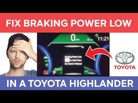 How to Fix Braking Power Low on a Toyota Highlander