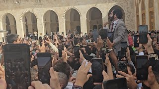 من #حلب: عاد الحق لأصحابه، وعاد #المسجد_الأموي لأهله.