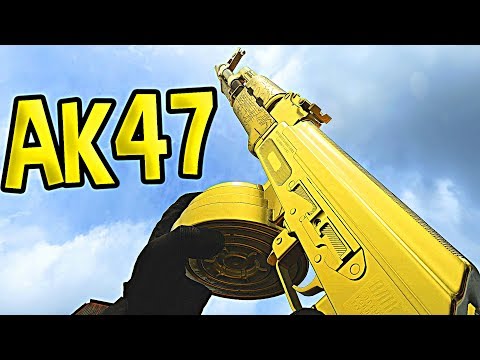 Modern Warfare GOLD AK47 Gameplay 44-4 (AK47 Golden Dragon Best Class Setup MW)