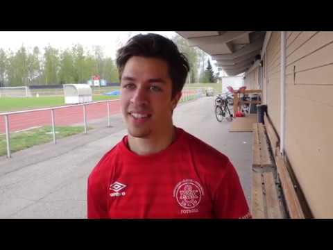 Katrineholms SK - Oxelösund 5-1, 2019-04-27. Intervju med Simon Karlsson och matchbilder