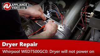 Whirlpool Dryer Repair: Will Not Power On - Thermal Fuse