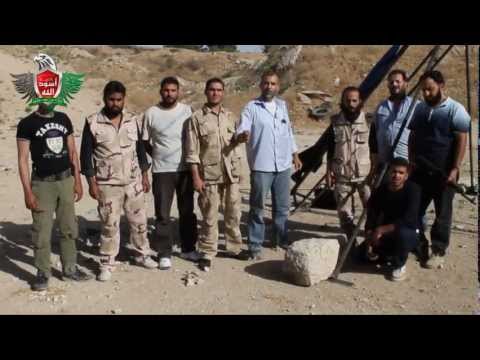 استهداف القصر الجمهوري في مدينة دمشق  بواسطة صاروخ محلي الصنع من قبل كتيبة أسود الله